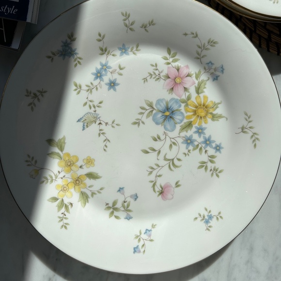 Royal Doulton “Elegy” Fine Bone China Plates Set of 6 (England) - Picture 5 of 6